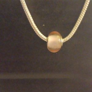 Silver Orange Charm